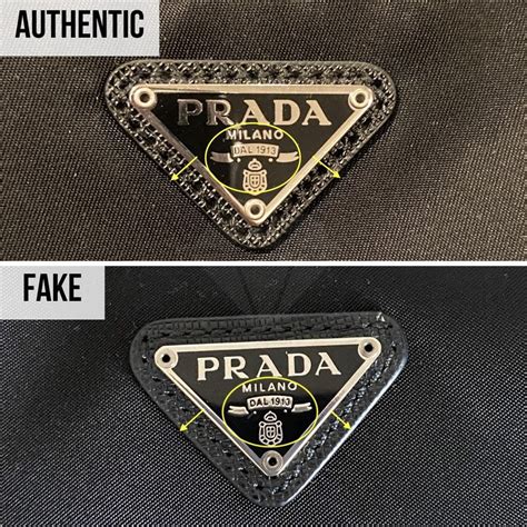 how to spot fake prada handbag|prada dust bag authentic.